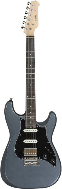 헥스 입문용일렉기타, E100 TRD, G GMG + 유광 건 메탈 그레이, 1개