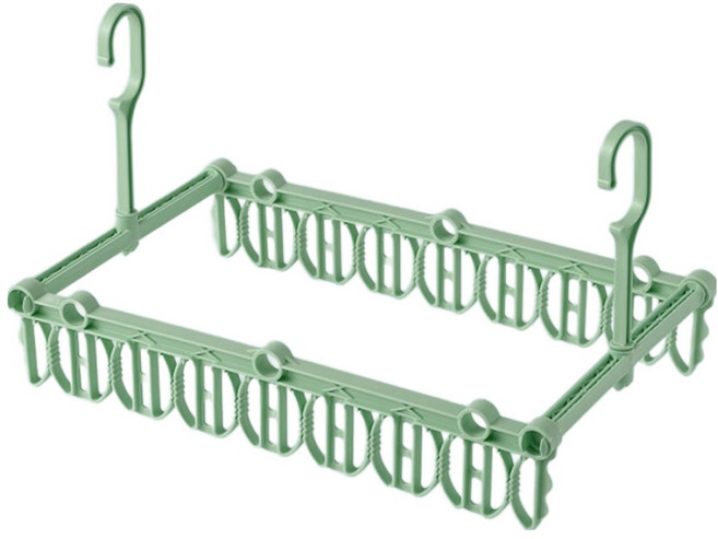 에코벨 다용도 양말 속옷 건조대, 그린