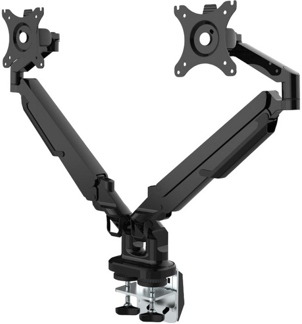 PLAN TM FlexiSpot 雙螢幕支架, 黑色, 1個