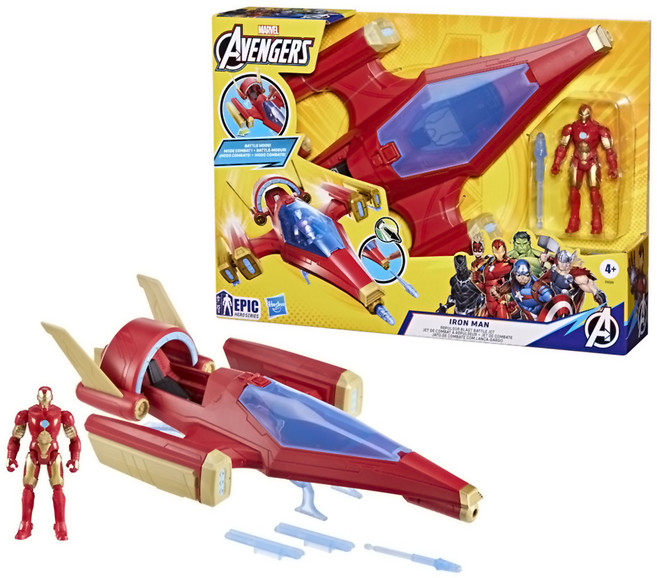 MARVEL 漫威 復仇者聯盟 鋼鐵人飛機組, 混合顏色, 1組