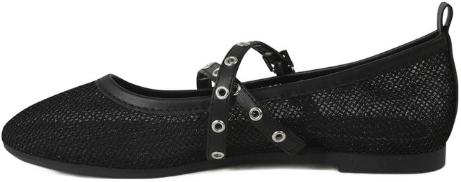 SHOOPEN 網眼繫帶平底鞋 1cm HPWWFGS401