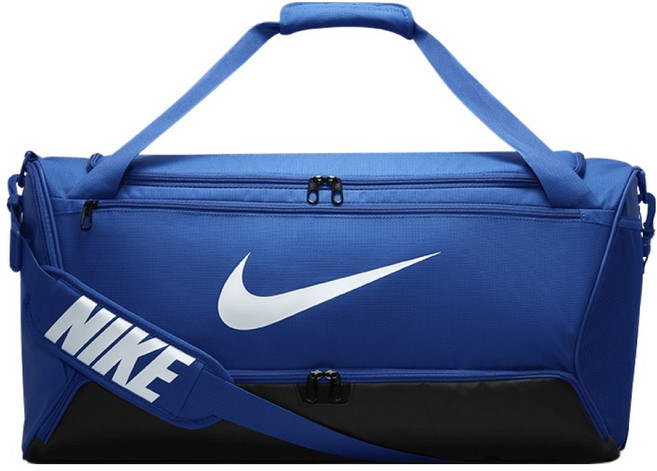 나이키 브라질리아 9.5 트레이닝 스포츠 더플백 DH7710-481, 블루, 1개