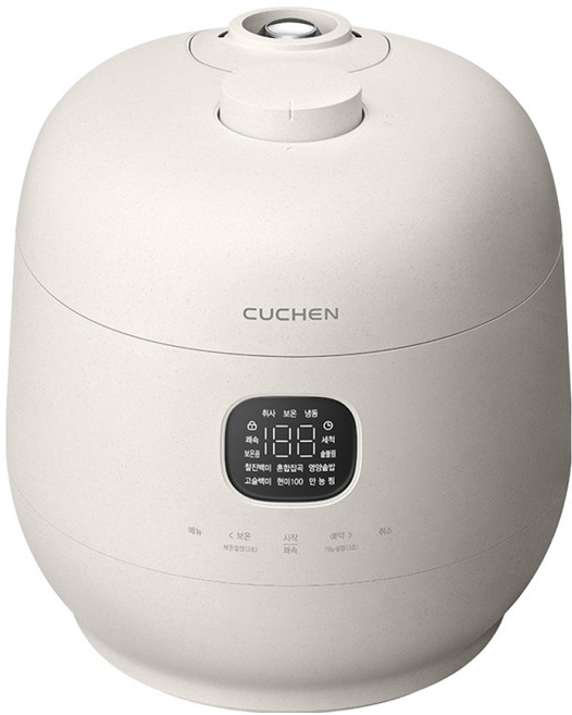 쿠첸 브레인 IH 전기압력밥솥 6인용, 화이트, CRH-TWK0673WV