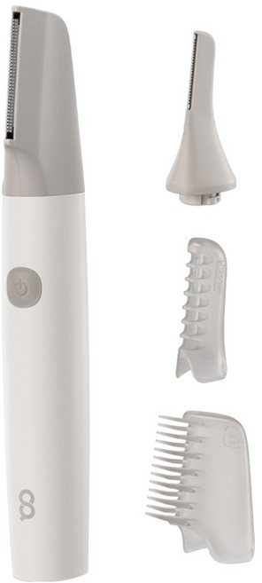 오아 제로터치 바디 트리머 제모 전기 남성 여성 눈썹정리기, 화이트, OERZ-002WH