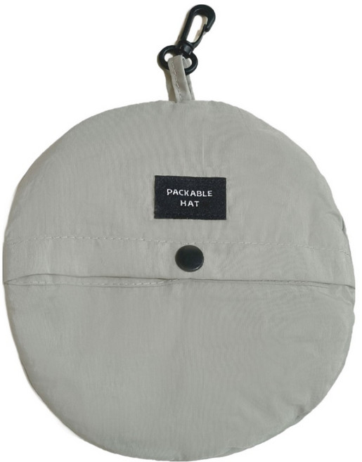 D-STIFF 輕量戶外可折疊漁夫帽, 灰色