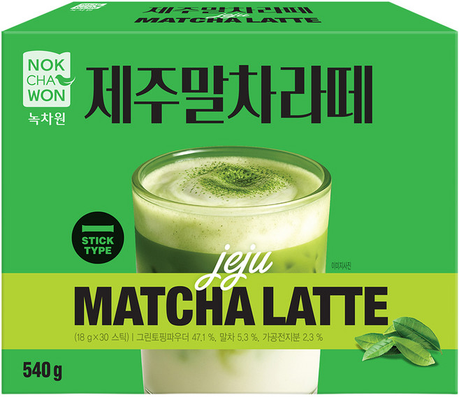 녹차원 제주말차라떼, 18g, 30개입, 1개