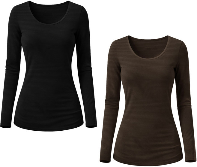 GIAT 吉亞特 女款 膠原蛋白蓄熱圓領保暖衣2件組 台灣製 8374734