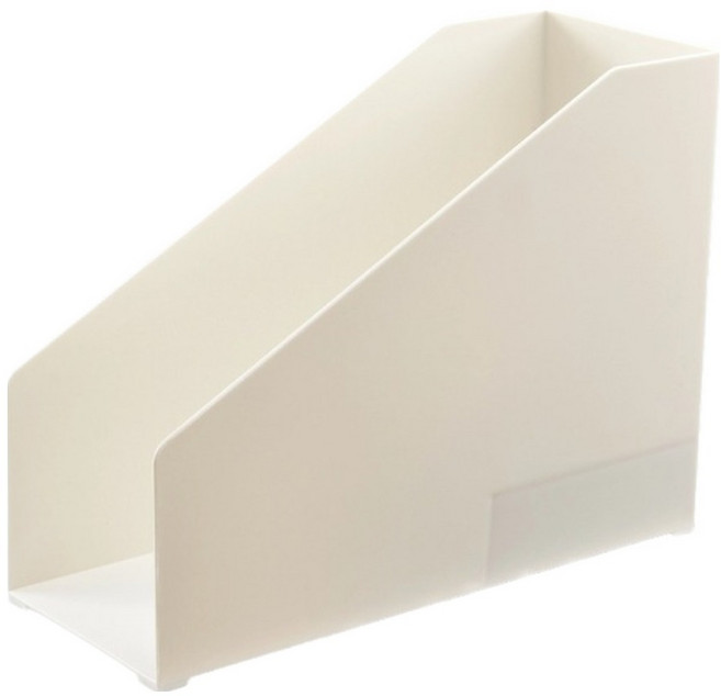 BenF Home 심플 이중 미니 스탠드 책꽂이 2단, 화이트, 1개