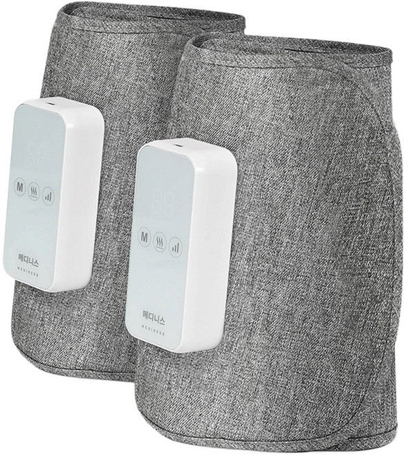 메디니스 공기압 온열 허벅지 마사지기 2p, MVP-5699, 그레이