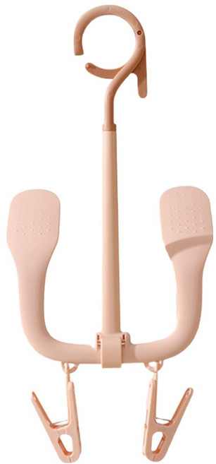 해피굿즈 신발변형방지 집게 회전 건조걸이, 핑크