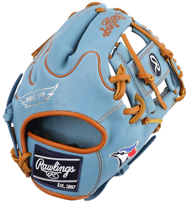 롤링스 게이머 XLE MLB 팀 로고 글러브 우투용 GHW5GMX205W-2-TOR, 블루, 1개