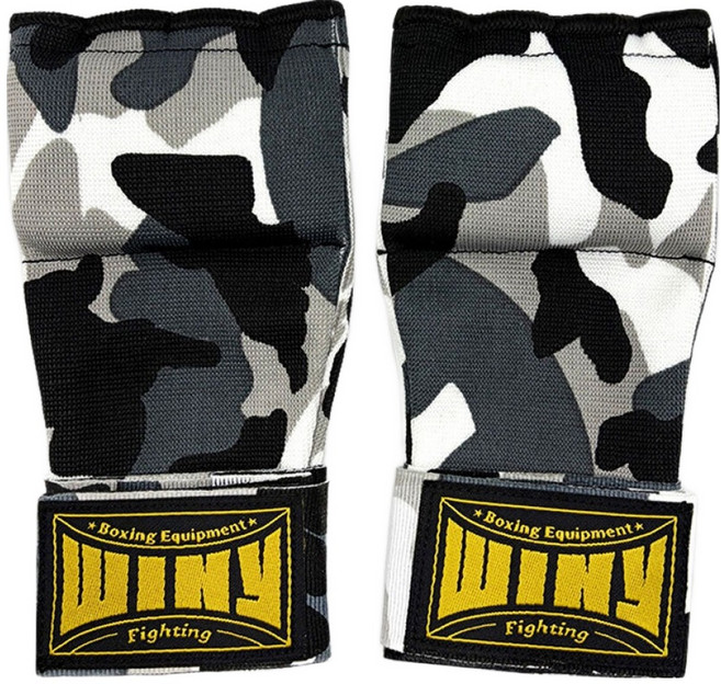 위니 복싱 이지핸드랩 양손착용 세트, 그레이카모, 1세트