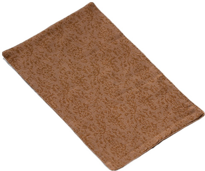 코다치프 면 린넨 흡수 천 젠 다도 액세서리 타올 29 x 19 cm, 진한 갈색, 1개