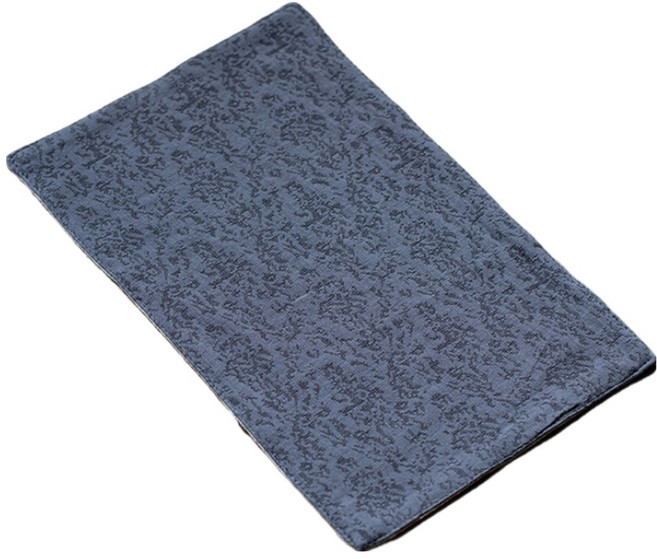 코다치프 면 린넨 흡수 천 젠 다도 액세서리 타올 29 x 19 cm, 미디엄 그레이, 1개