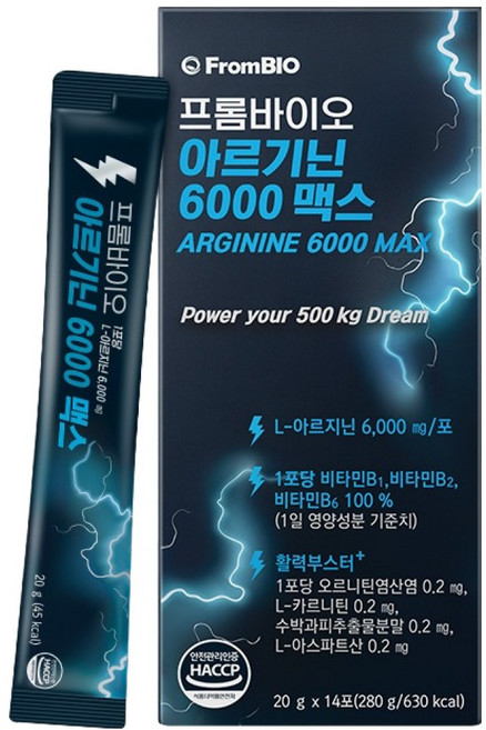 프롬바이오 아르기닌 6000 맥스, 14회분, 1개