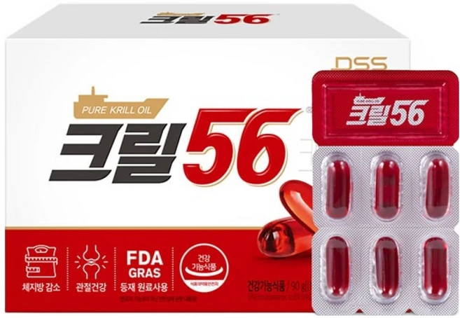 크릴56 펄세스 크릴오일, 90정, 1개 - 쿠팡