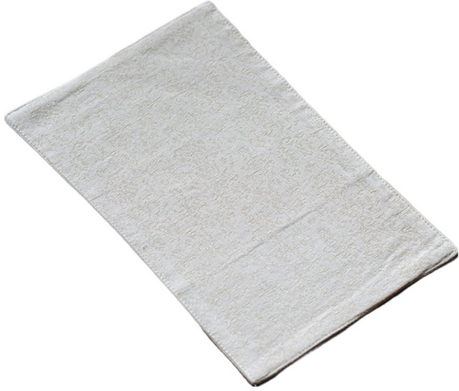 코다치프 면 린넨 흡수 천 젠 다도 액세서리 타올 29 x 19 cm, 미색, 1개