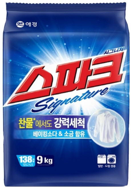 Spark 經典洗衣粉補充包, 1個, 9kg