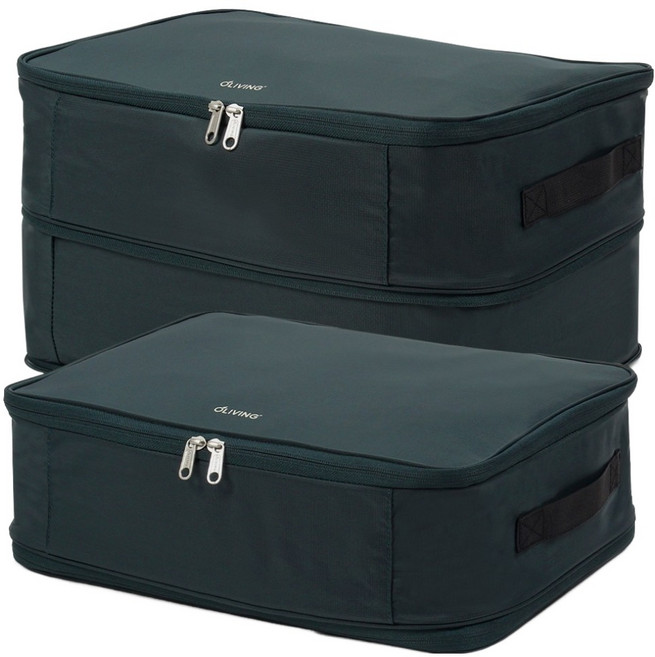 OLIVING 旅行用壓縮收納袋 苔蘚綠