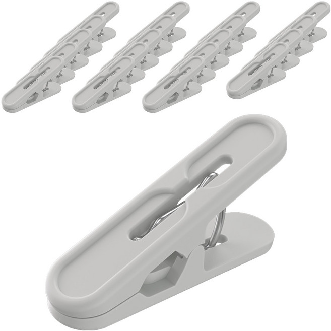해피굿즈 간편한 다용도 심플 빨래집게, 그레이, 20개