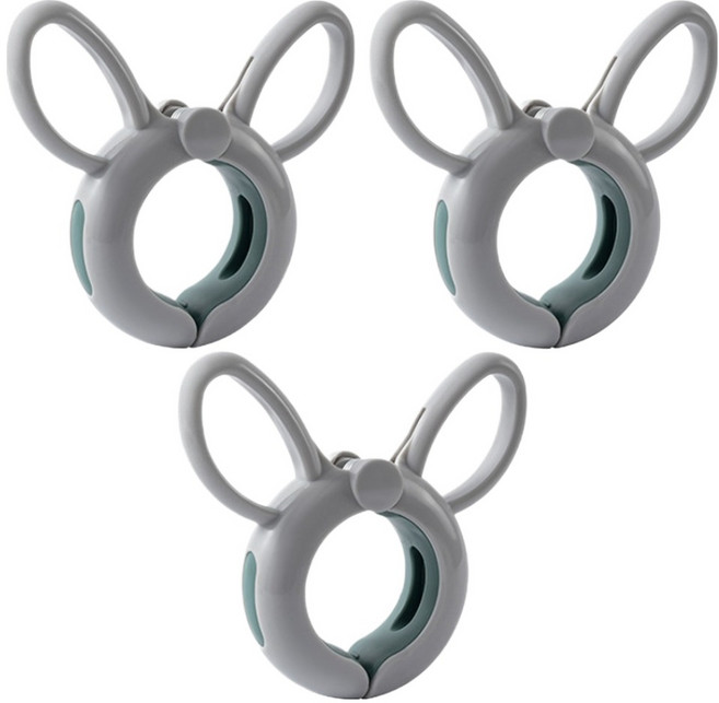 해피굿즈 고급 손상없는 빨래집게, 그린, 3개