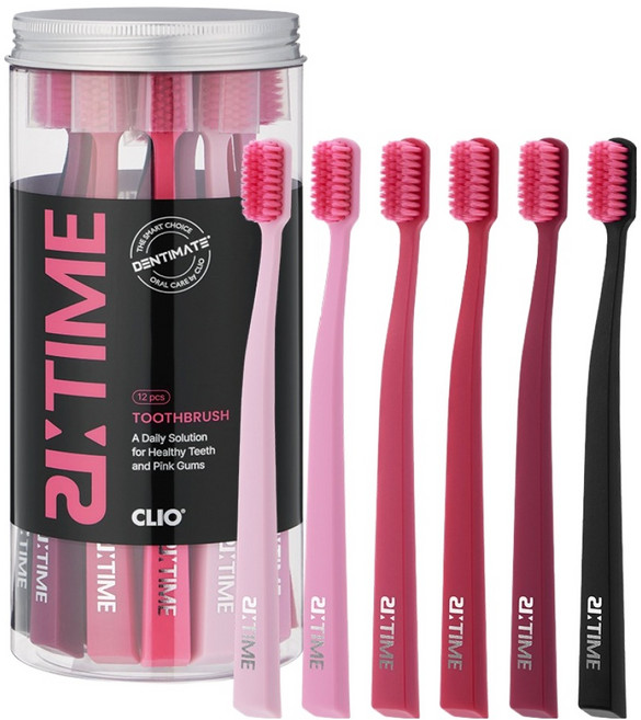 크리오 덴티메이트 리타임 초미세모 핑크 밸런스 칫솔 6종 x 2p 세트, 1세트