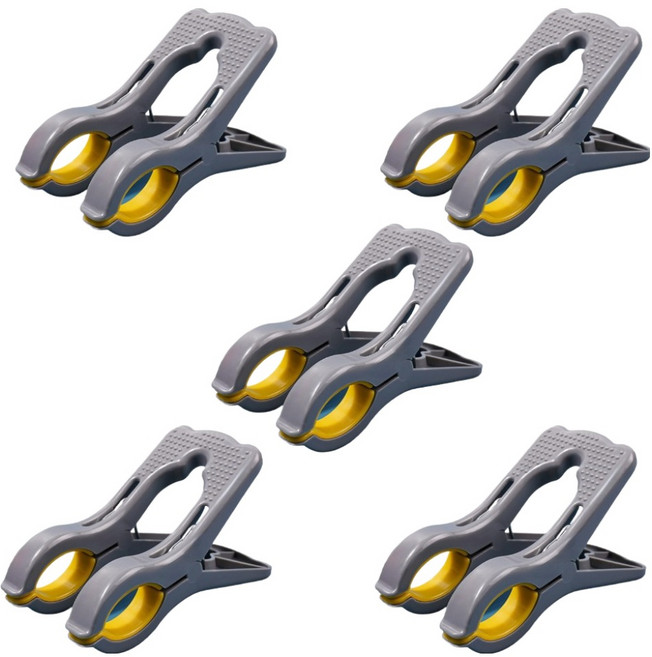 해피굿즈 다용도 고급 빨래집게, 더블 오렌지, 5개