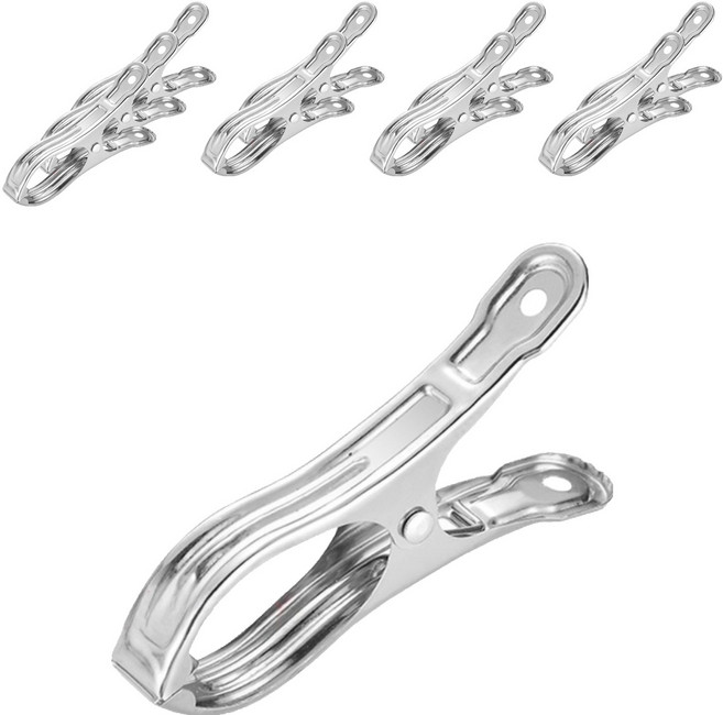 해피굿즈 다용도 고급 빨래집게, 스테인리스9cm, 10개