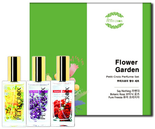 PETIT CROIX 花園香水禮盒3件組, 1套, Say Anything + Botanic Rose + Pure Freesia