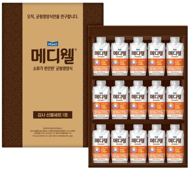 메디웰 감사 1호 영양식, 15개, 200ml