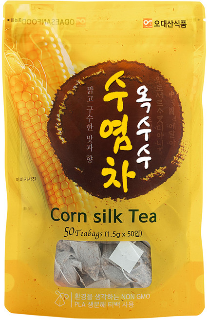 ODAESAN FOOD 玉米鬚茶包, 1.5g, 1個, 50個裝