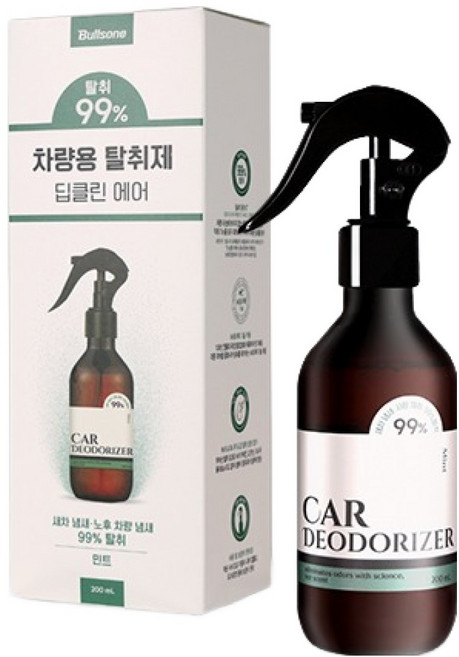 불스원 차량용 탈취제 딥클린 에어 민트향, 1개, 200ml