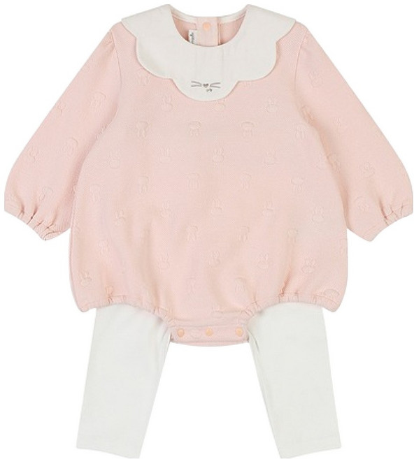 아가방 신생아용 선물용 앤래빗 바디수트 + 포장 세트 + 쇼핑백