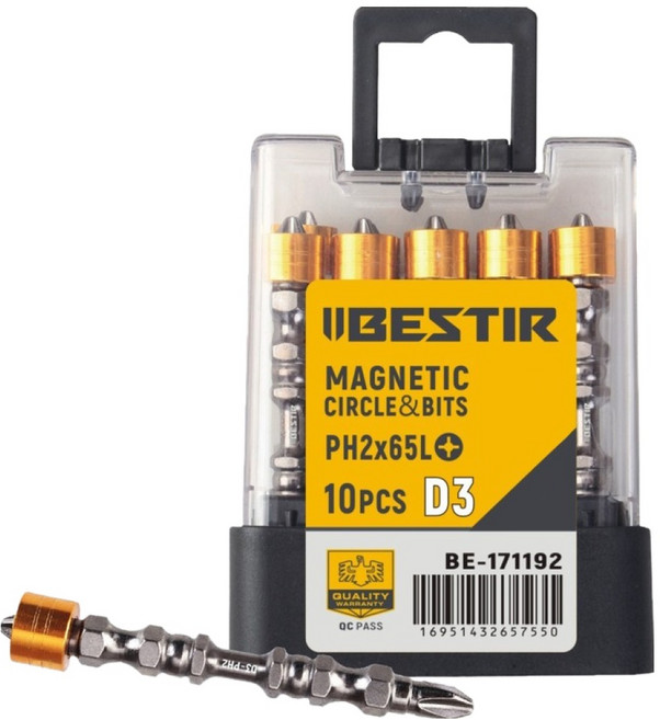BESTIR 자석 십자 드라이버 비트 BE-171192 10p, 1개