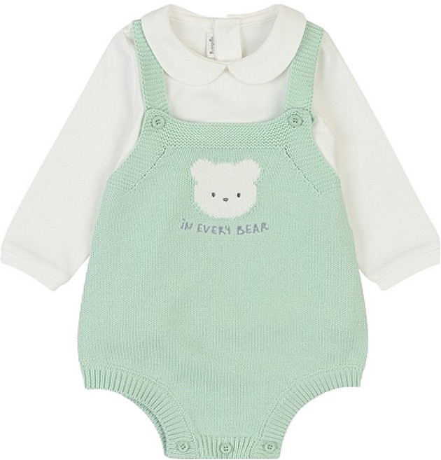 아가방 신생아용 선물용 론베베 니트 바디수트 + 포장세트 + 쇼핑백