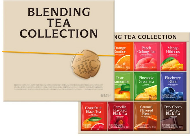 담터 블랜딩티 컬렉션 세트 + 쇼핑백, 1세트, 티백 12종 x 4p