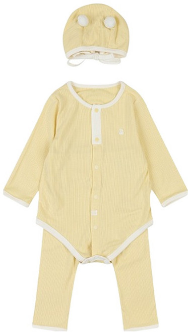 아가방 신생아용 선물용 찰랑 바디수트 + 모자 + 포장 세트 + 쇼핑백