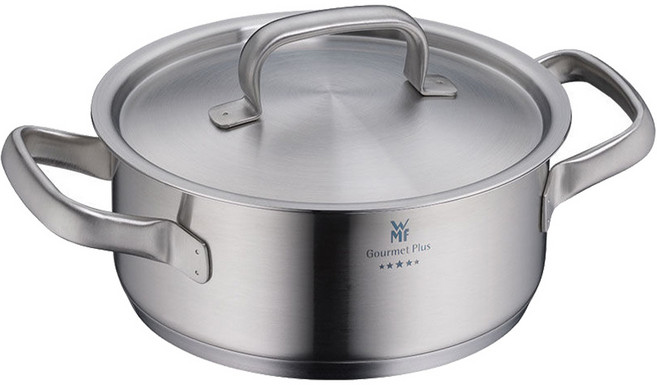 WMF Gourmet Plus 低身湯鍋 2.5L, 不鏽鋼色, 1個, 20cm