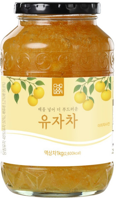 초록원 배를 넣어 더 부드러운 유자차, 1kg, 1개입, 1개