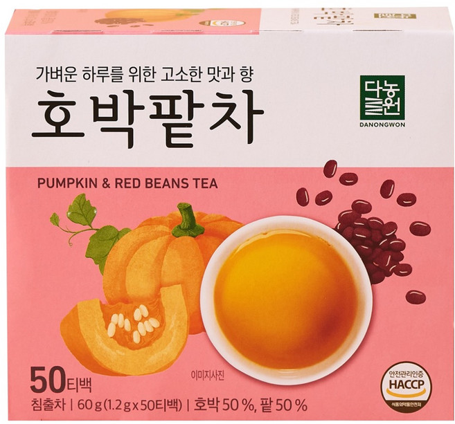 다농원 호박팥차, 1개, 50개입, 1.2g