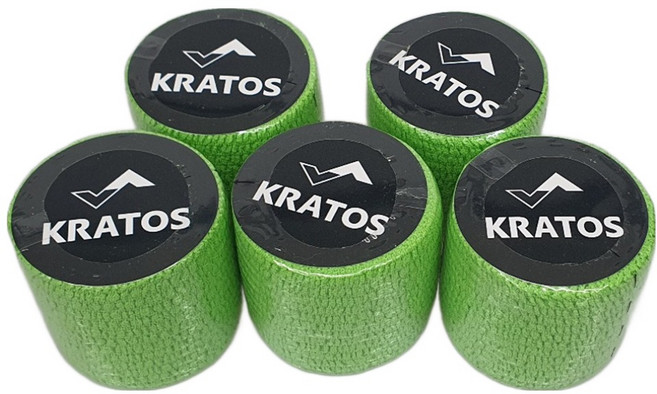 KRATOS 손가락 훅 그립 테이프 그린, 5개