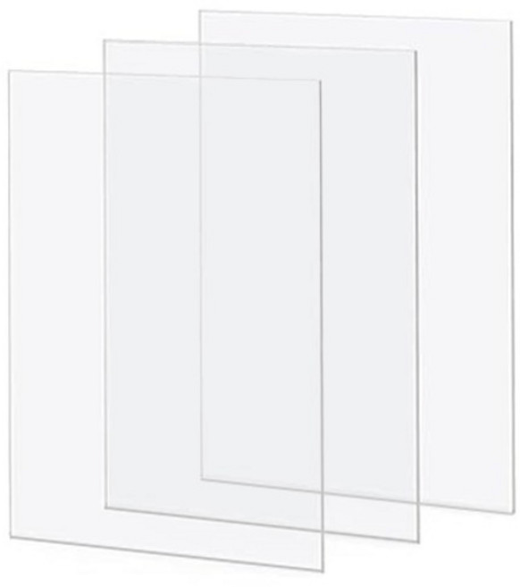 OON 투명 연질 아크릴판 245 x 330 x 0.5 mm, 3개