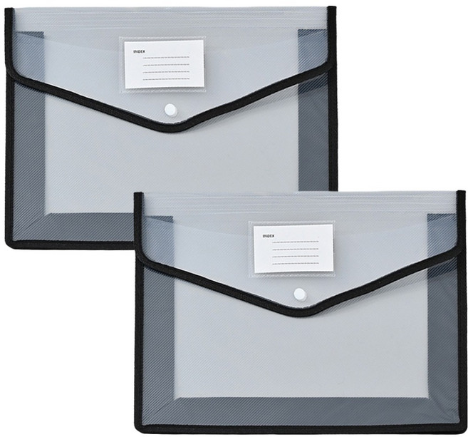 동아피엠에스 대용량 A4파일 케이스, 화이트, 2개