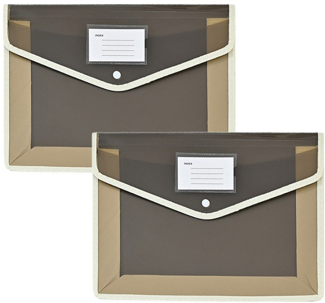 동아피엠에스 대용량 A4파일 케이스, 스모키그레이, 2개
