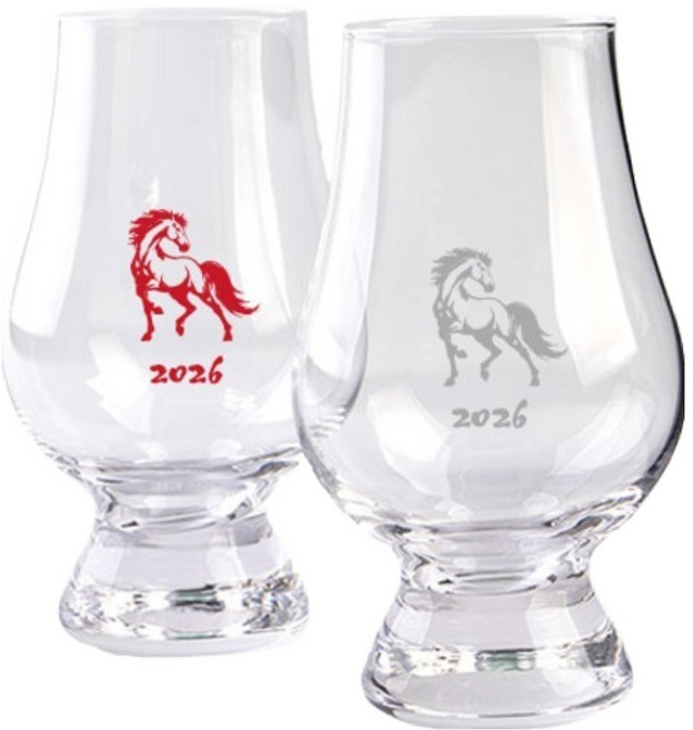 글렌캐런 2026 말의 해 글래스잔 Std 적토마 + 백마 세트, 1세트