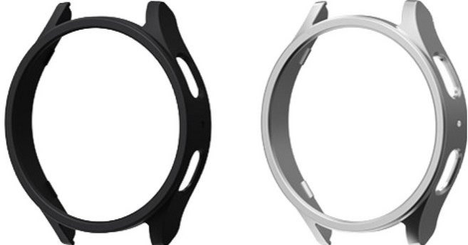 칸탐 갤럭시워치 하드 케이스 2종 세트, 실버, 블랙, 1세트