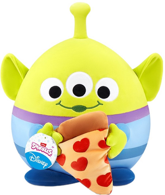 주루스낵클스 미니브랜드 스낵클스 알린 피자 봉제 디즈니 인형, 1개, 혼합색상, 31.5cm
