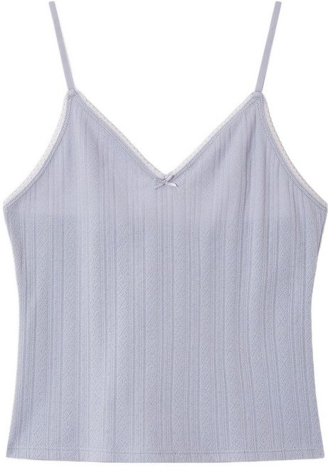 JAJU 여성용 코튼 포인텔 캐미솔