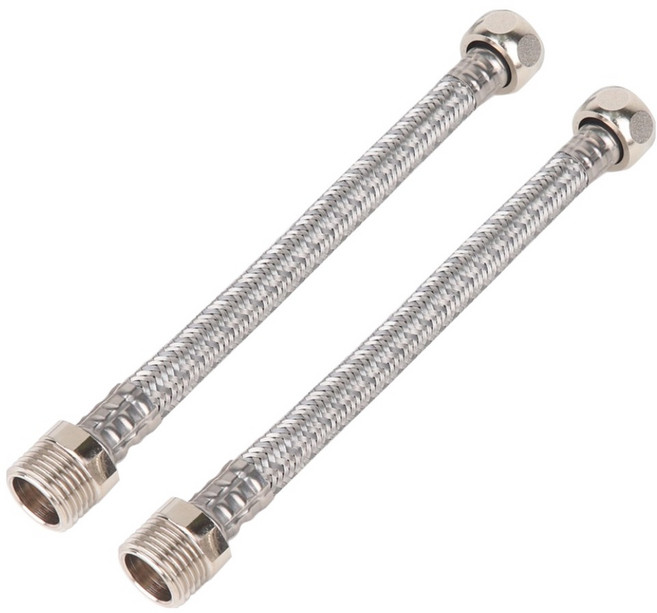 와이넷 국내산 싱크대 세면대 고압 연장호스, 2개