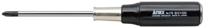 ANEX나무핸들다가네십자 드라이버2 x 100mm 170, 1개